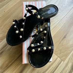 Wild Diva Women’s Slingback T Strap Jelly flip Flop Sandals.Size 8